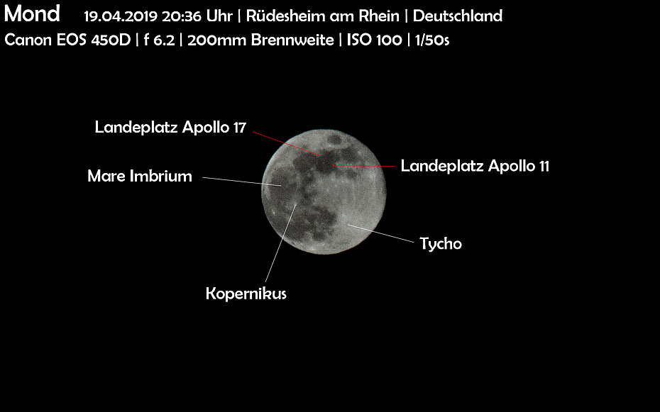 Bild von unserem Mond